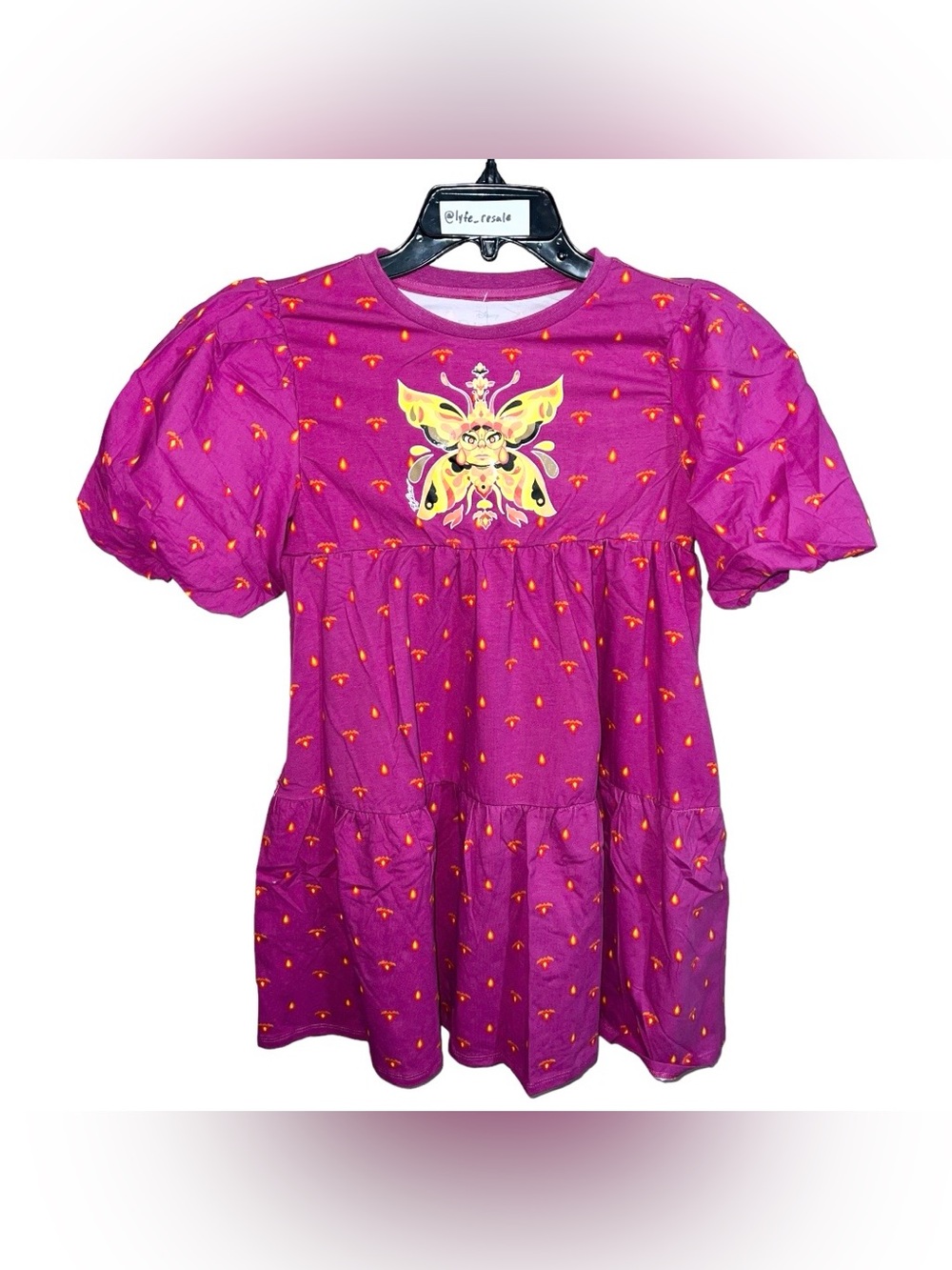 Girls Disney Encanto Dress Size Large 10 Plus Purple Red Orange